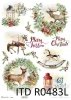 Papel de arroz - Navidad en rojo*Reispapier - Weihnachten in rot*Рисовая бумага - Рождество в красном